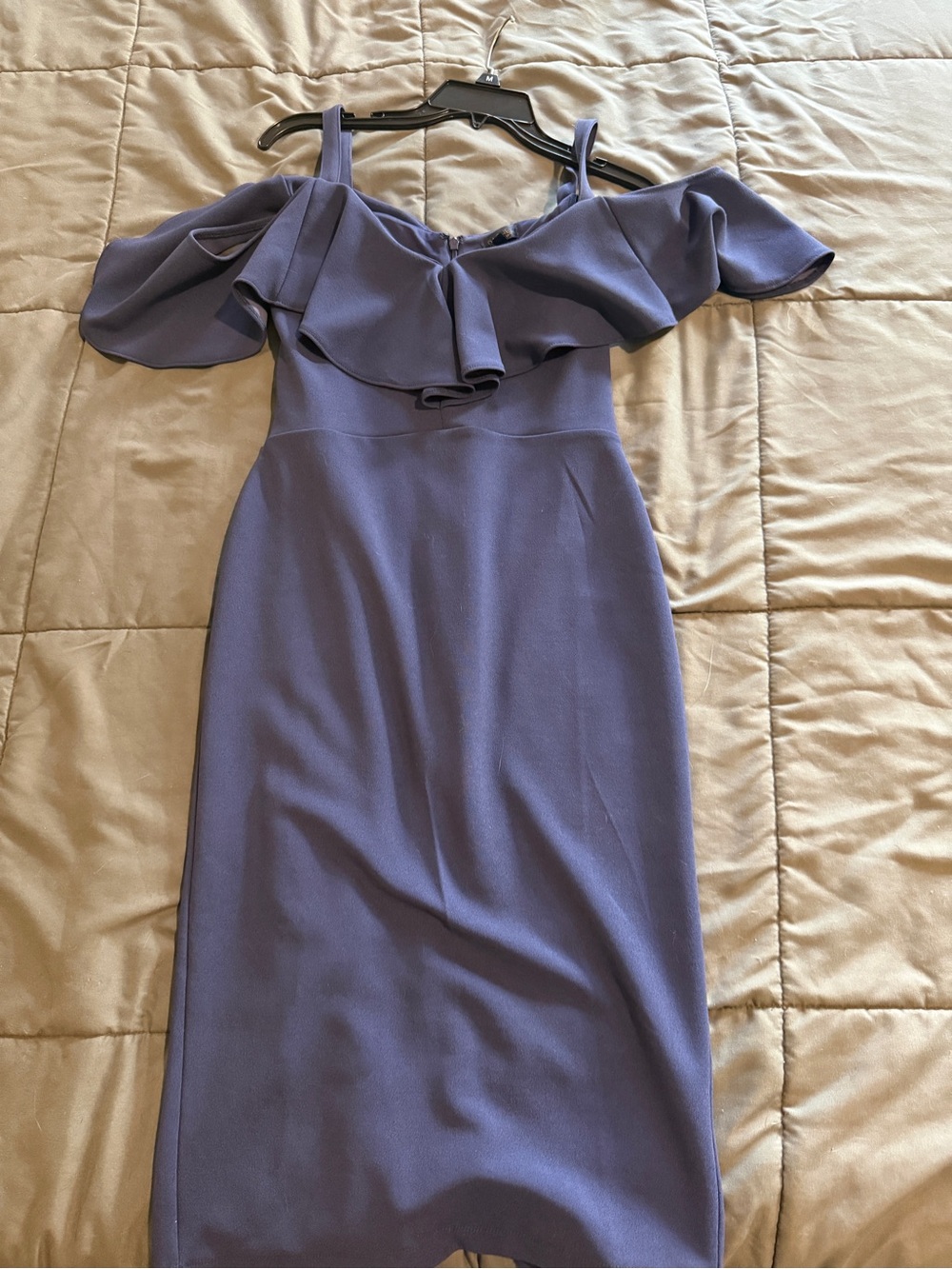 RACHEL Rachel Roy One-Shoulder Ruffle Midi Dress in Dusty Lavender